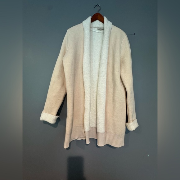 LOFT Women's Cream Cardigan Sweater - Picture 7 of 8